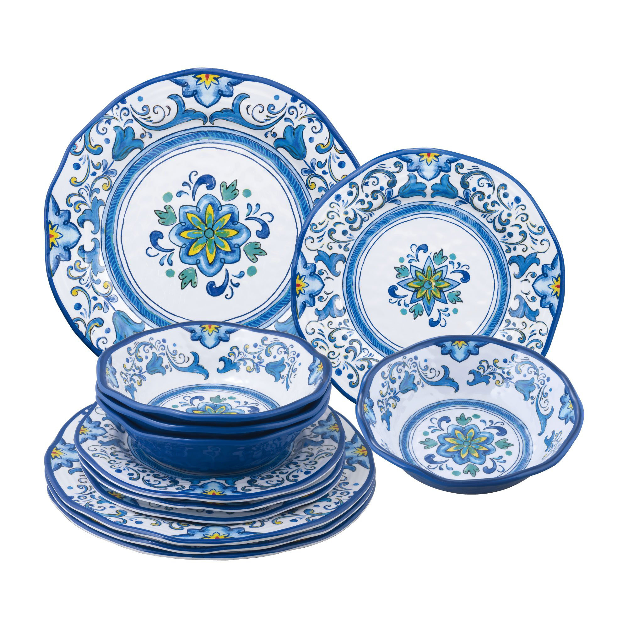 Gracie Oaks Essy Melamine Dinnerware Set Service for 4 Wayfair