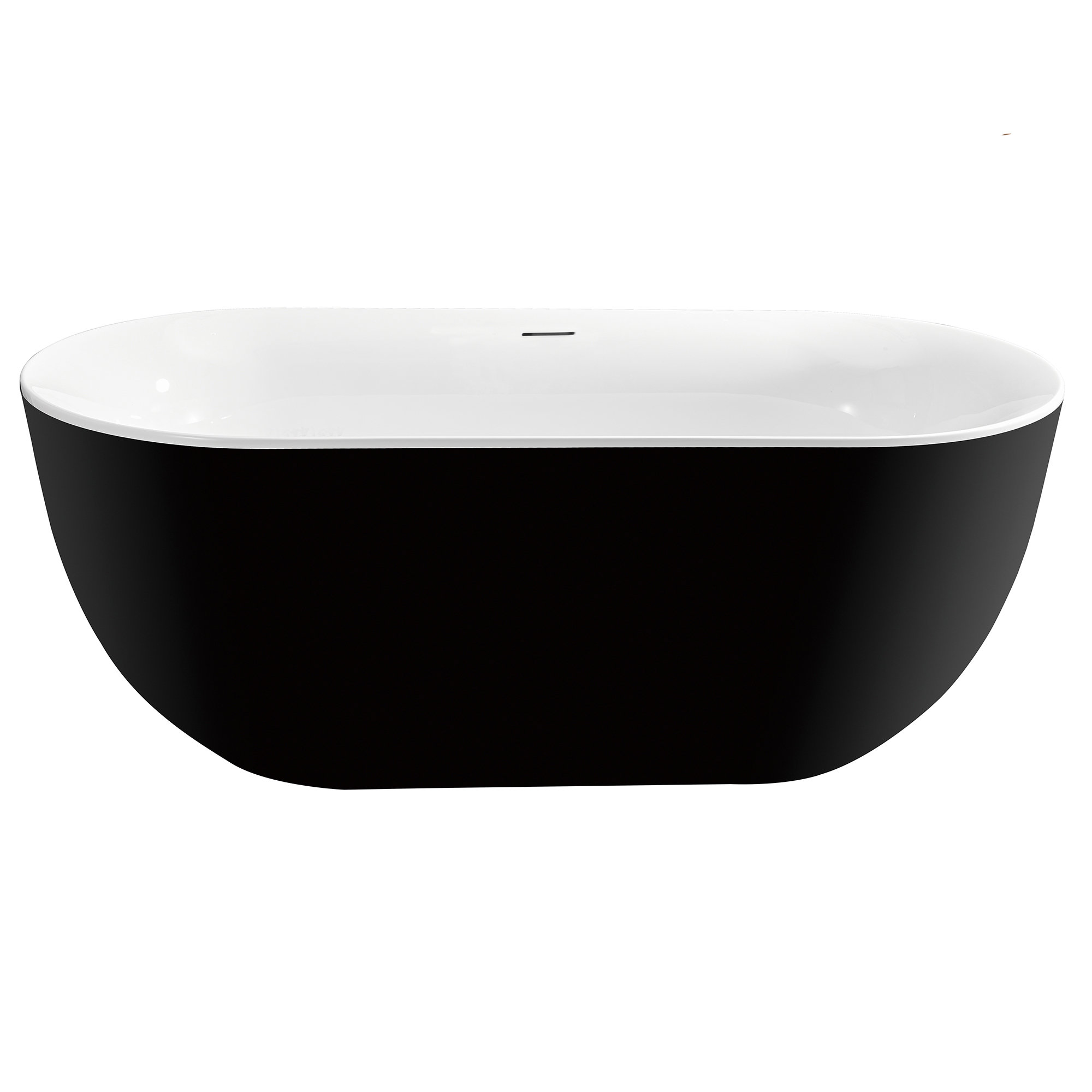 StreamlineBath 59" x 28" Freestanding Soaking Acrylic Bathtub Wayfair
