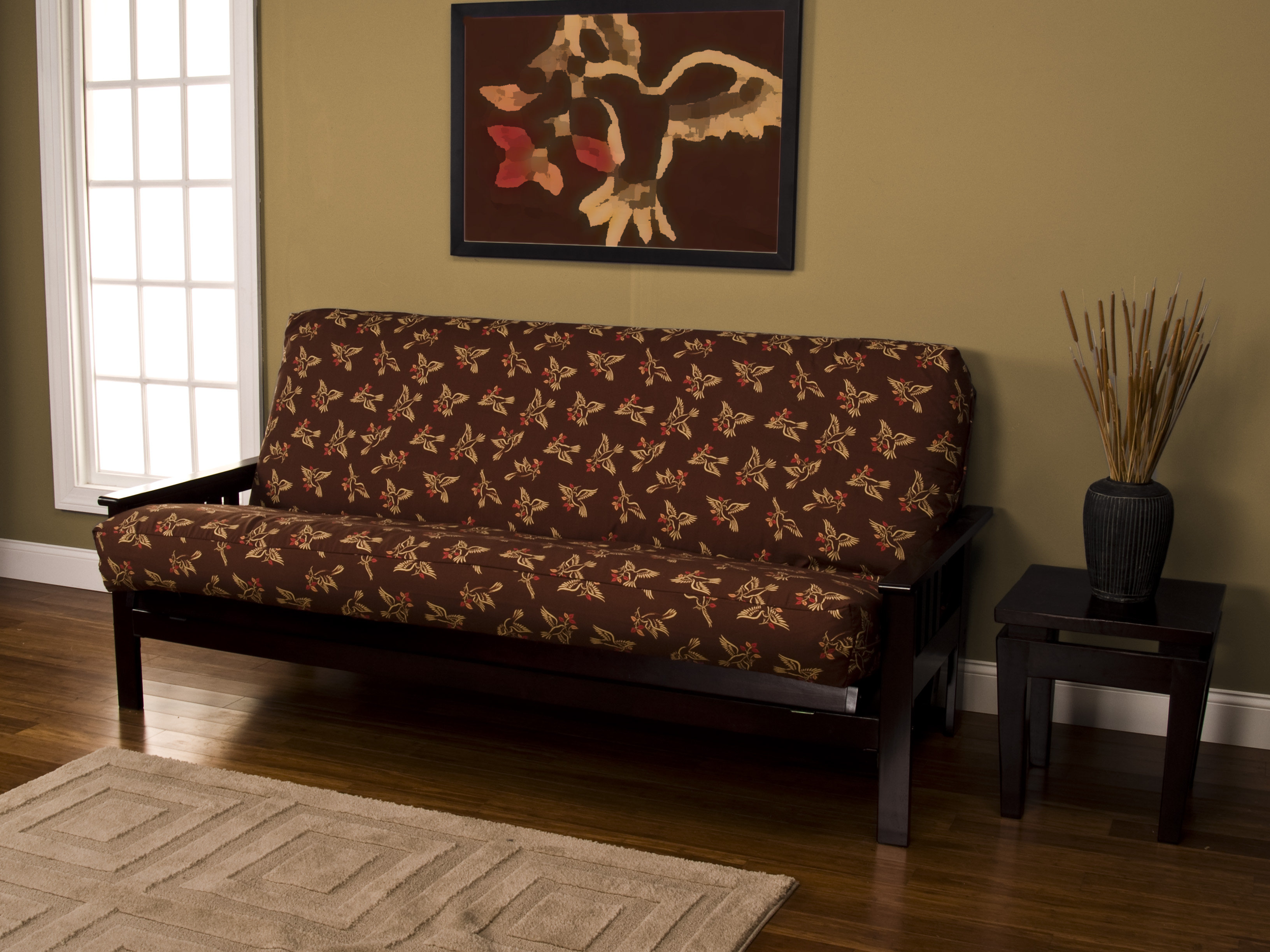 Red Barrel Studio® Zipper Box Cushion Futon Slipcover Wayfair