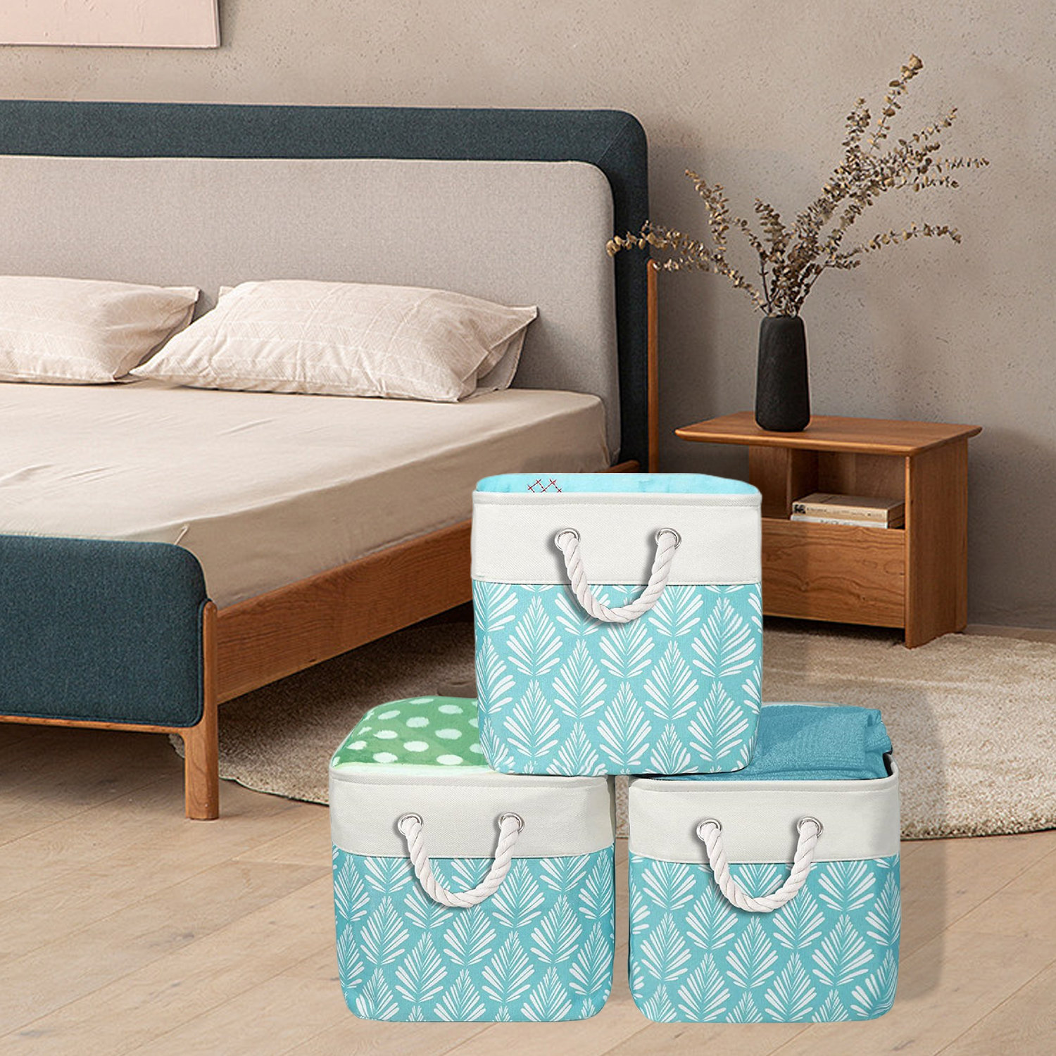 Longshore Tides Storage Container For Bedroom Decorative Bookshelf