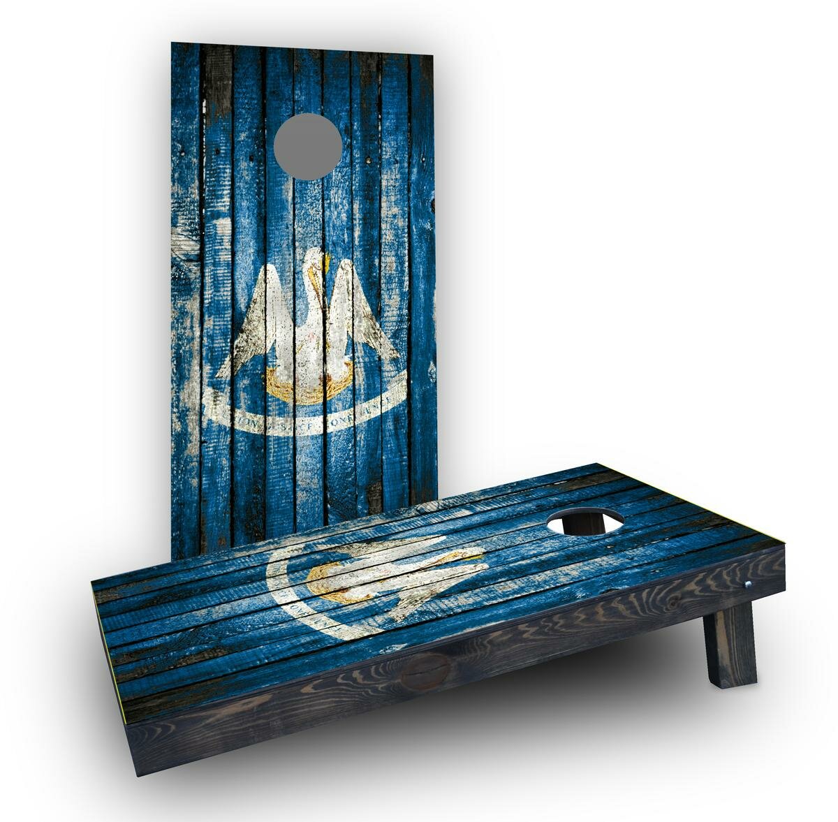 Maine Distressed Cornhole Boards –