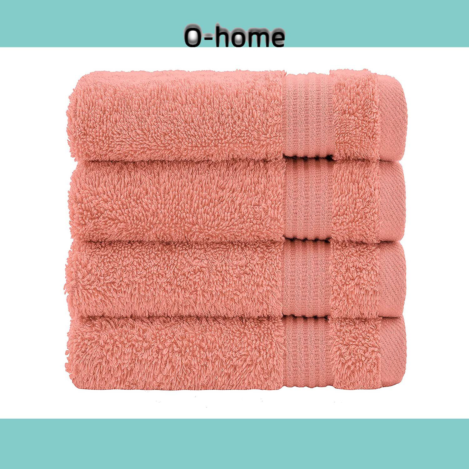 Ohome 100 Turkish Cotton Towels Soft Absorbent Luxury Washcloths