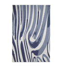 Wrought Studio Almere Animal Print Area Rug in Navy Blue | Wayfair