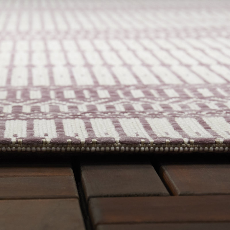 Birch Lane™ Danforth Performance Purple/Beige Rug & Reviews | Wayfair