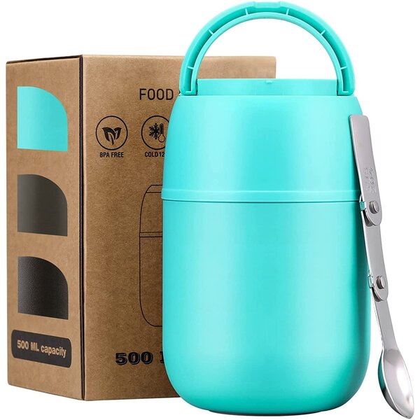 Food Jar Vacuum Soup Lunch Flask US Insulated Food Storage Container Thermos 