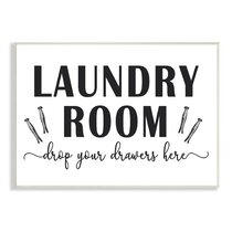 Funny Laundry Room Signs | Wayfair