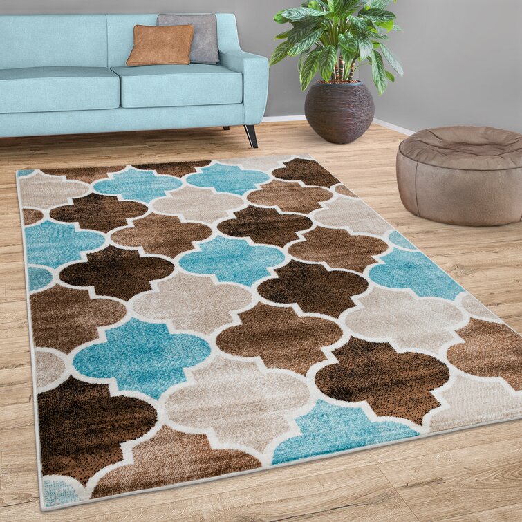 Modern Turquoise Large Selection Area Rugs Carpets Living Room Runner Floor Mats 