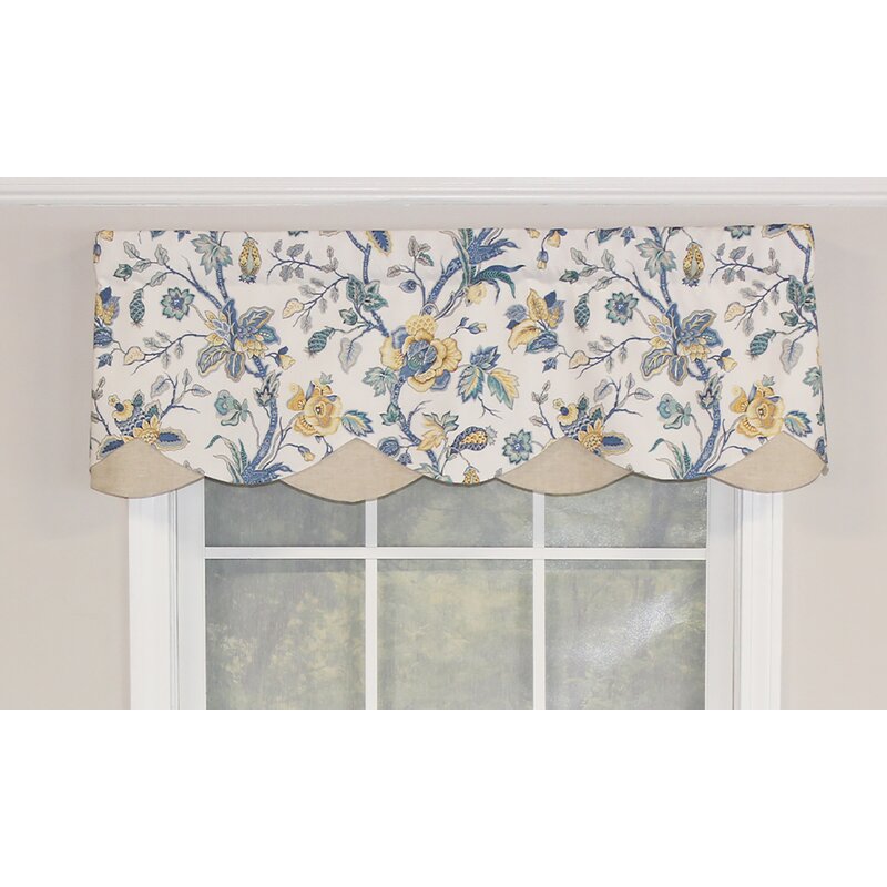 RLFisher Floral Scalloped Window Valance | Perigold