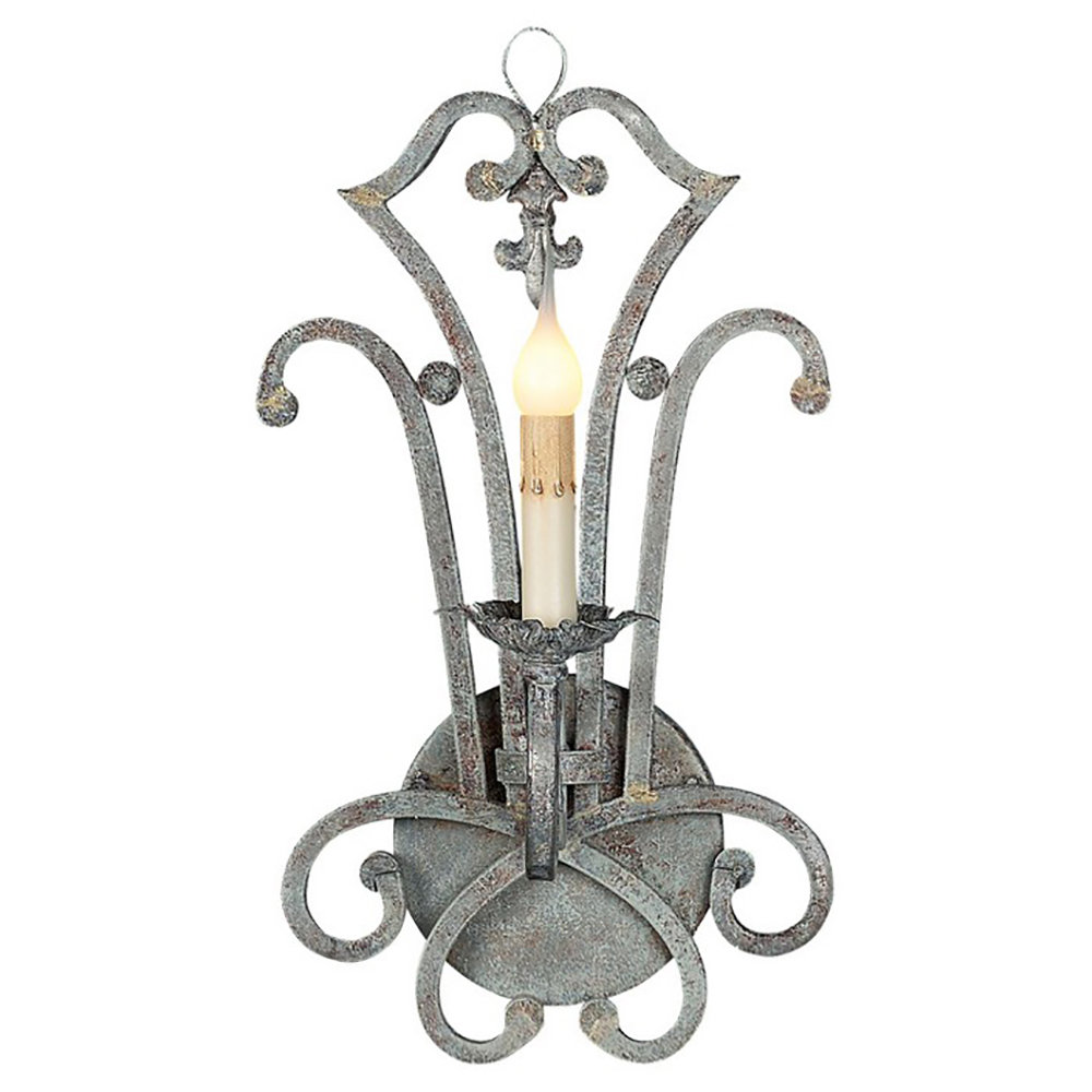 ellahome Italian Wrought Iron Candle Wall Light Wayfair