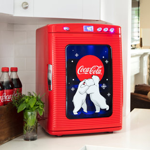 red coca cola refrigerator