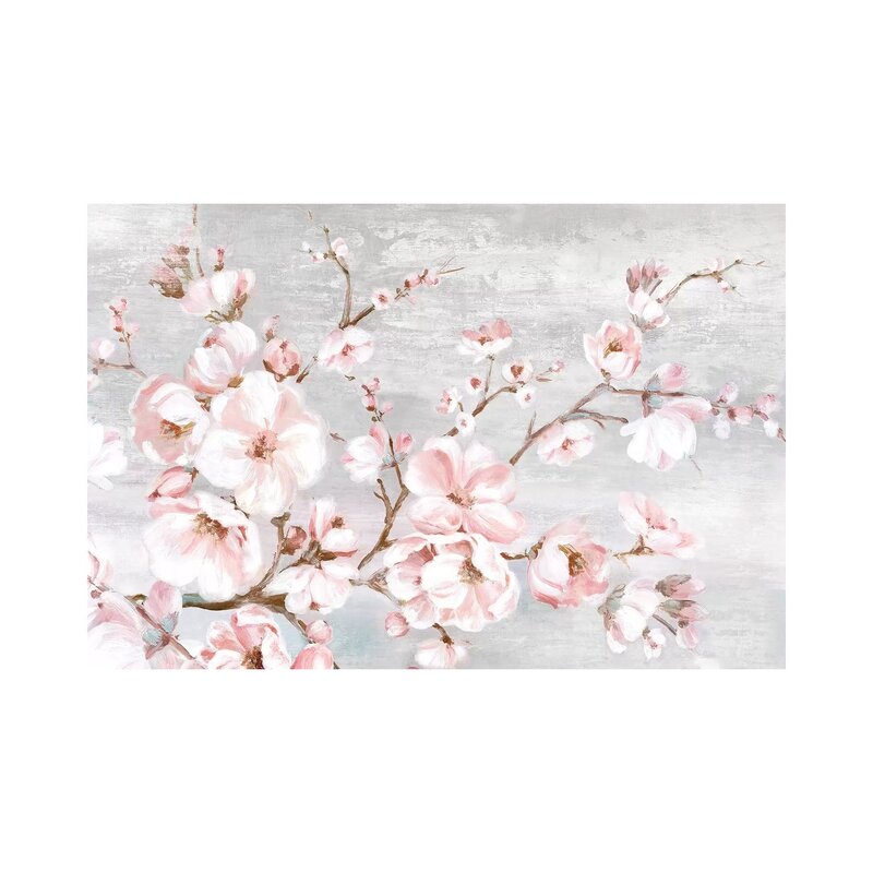 Latitude Run Spring Cherry Blossoms I by Eva Watts - Wrapped Canvas ...