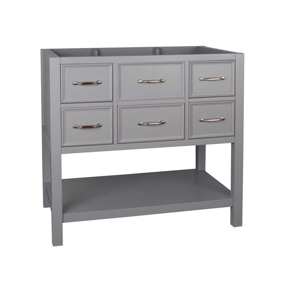 Ronbow Newcastle 36" Single Bathroom Vanity Base Only in Empire Gray
