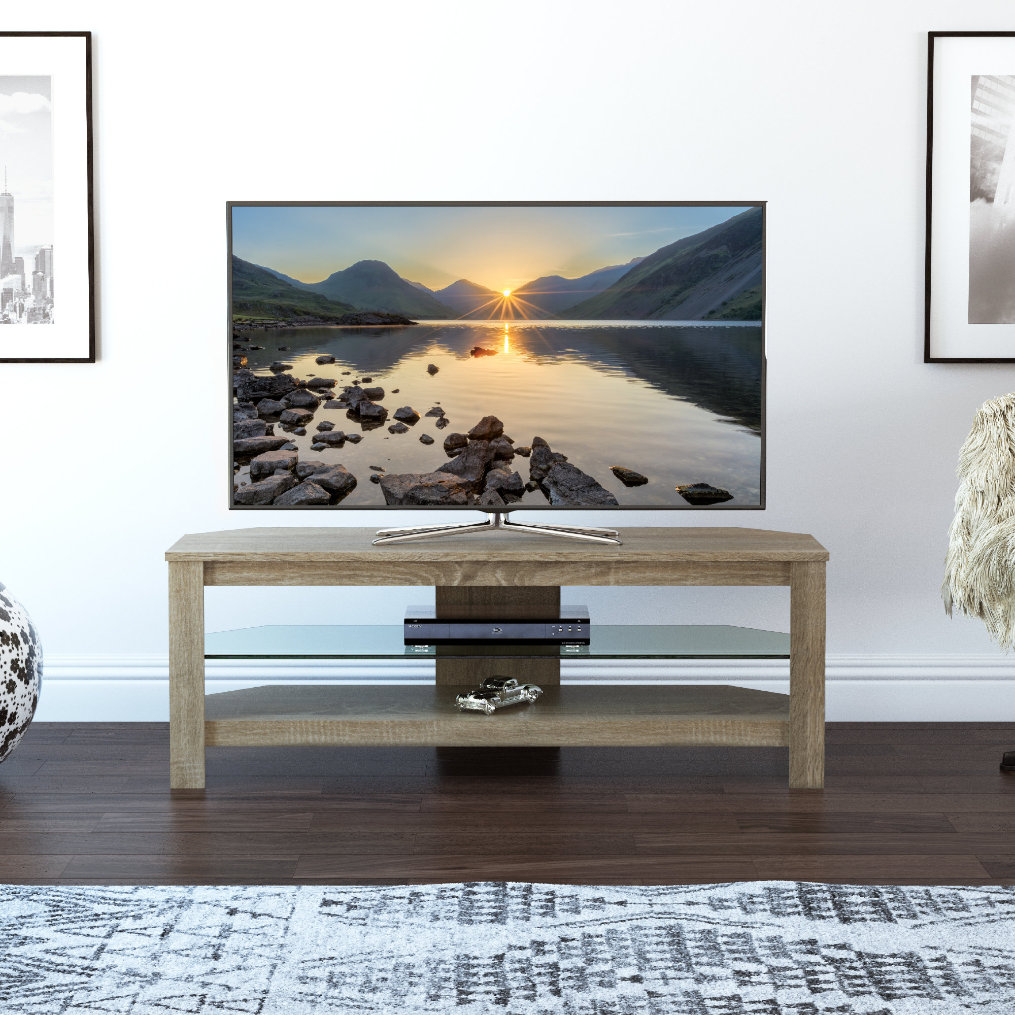 17 Stories Maddocks TV Stand for TVs up to 55" & Reviews Wayfair.co.uk