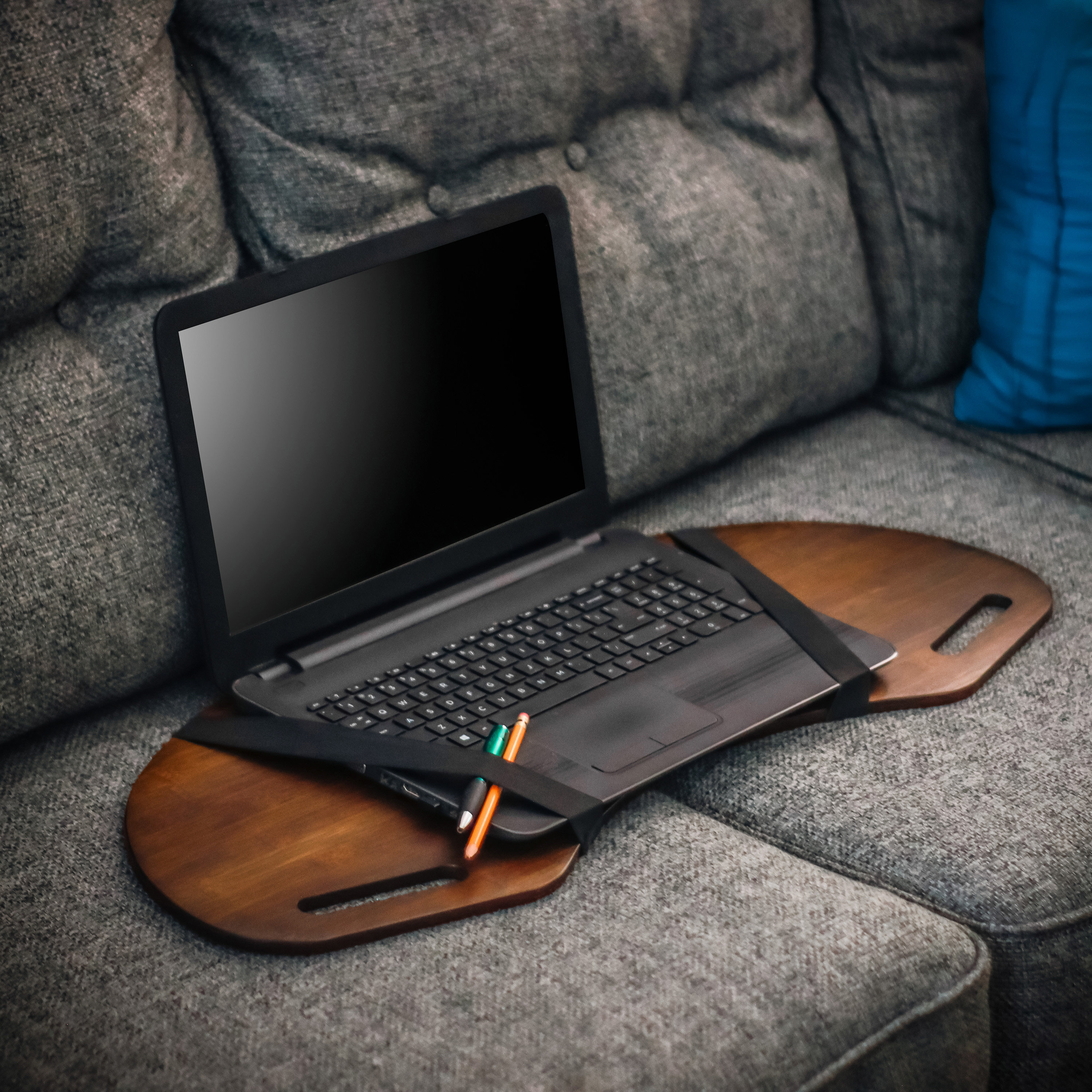 Millwood Pines Mayzie Wood Laptop Tray Wayfair