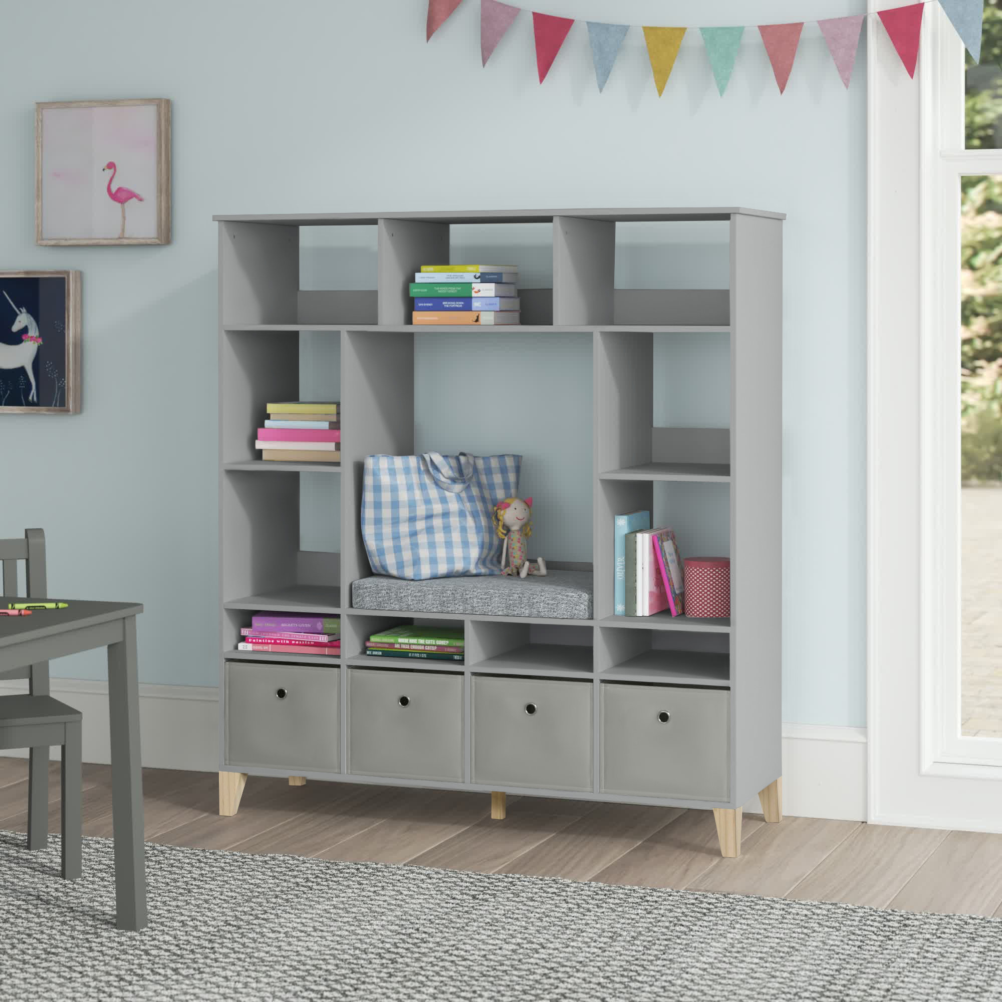 Mack & Milo™ Shiflet Mack & Milo™ 52.25'' H X 47.25'' W Kids Reading