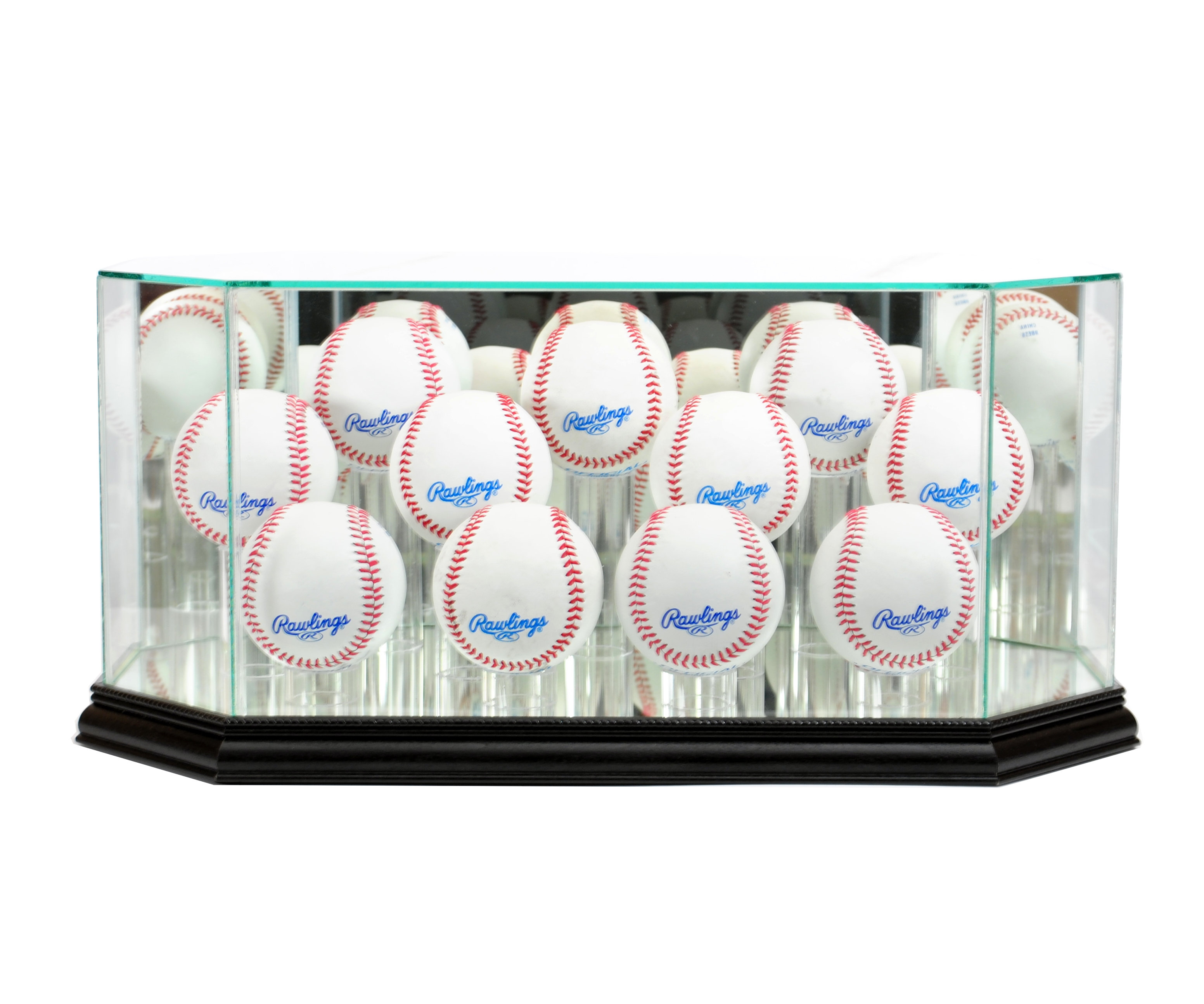 Perfect Cases And Frames 17'' x 8'' Glass Baseball Ball Display Case