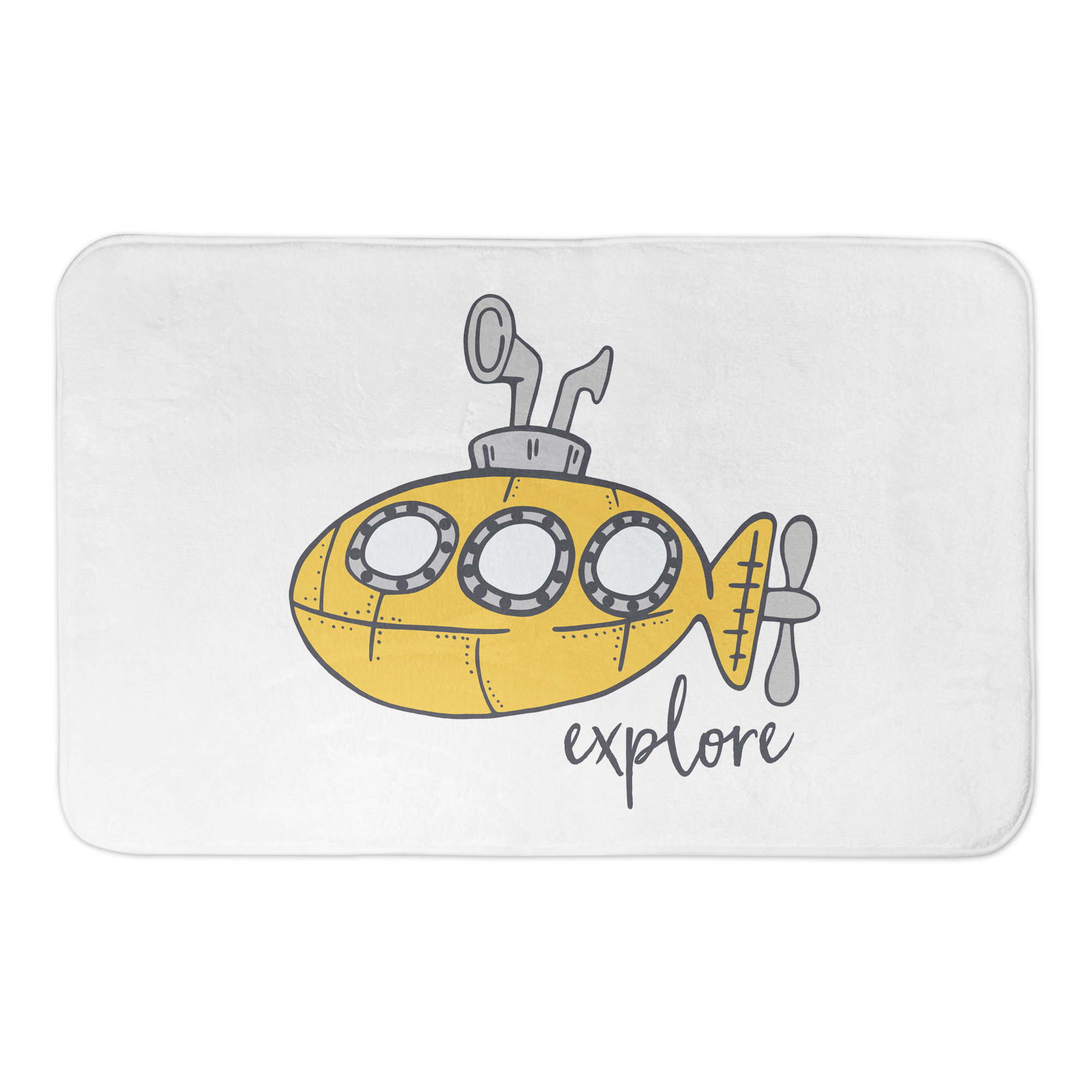Bless international Yellow Submarine Bath Mat Wayfair