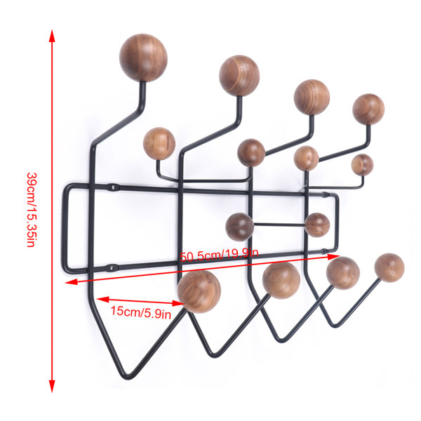 Rosalind Wheeler Wall Hanger Coat Rack Candy Hook Multi-Hooks Coat Rack ...