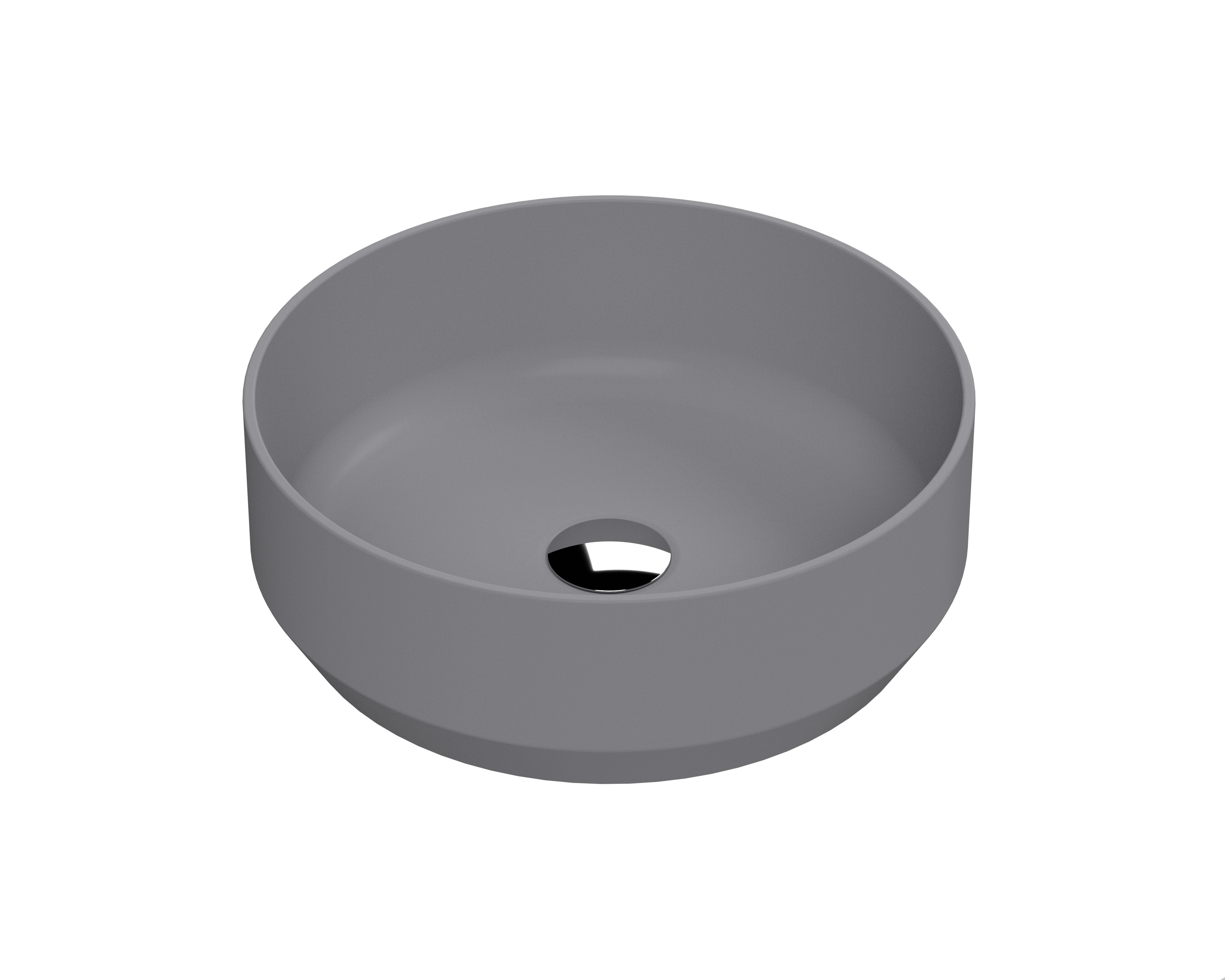 Nuie Luxe Vessels 350Mm Vitreous China Circular Countertop Basin