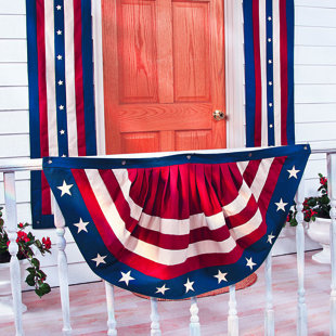 Details about   2 Patriotic Bunting American 4th of July Party Banner Flag Decor Porch Balcony 