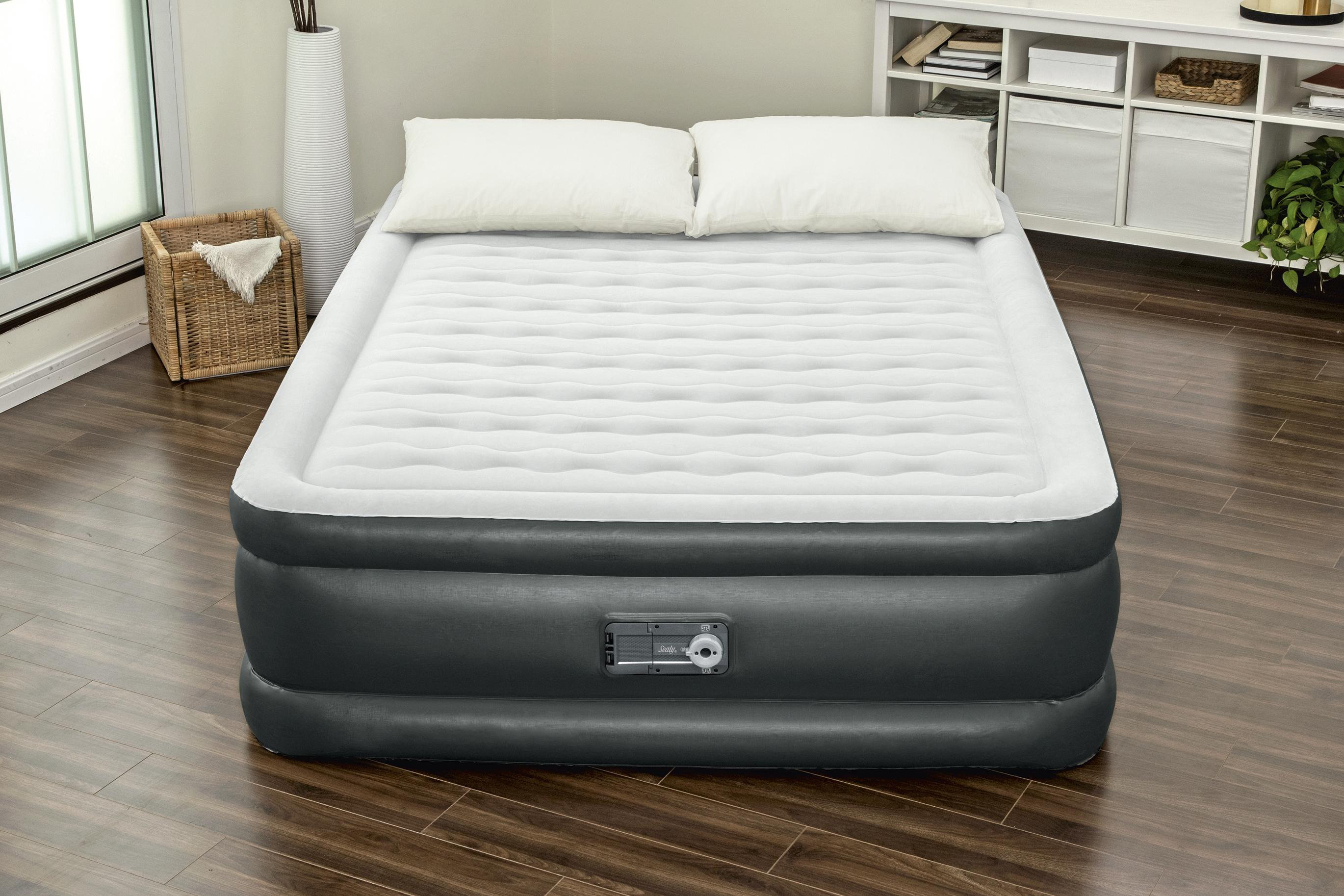 Sealy 94054e Bw Tritech 18 Inch Inflatable Mattress Queen Airbed With Air Pump 