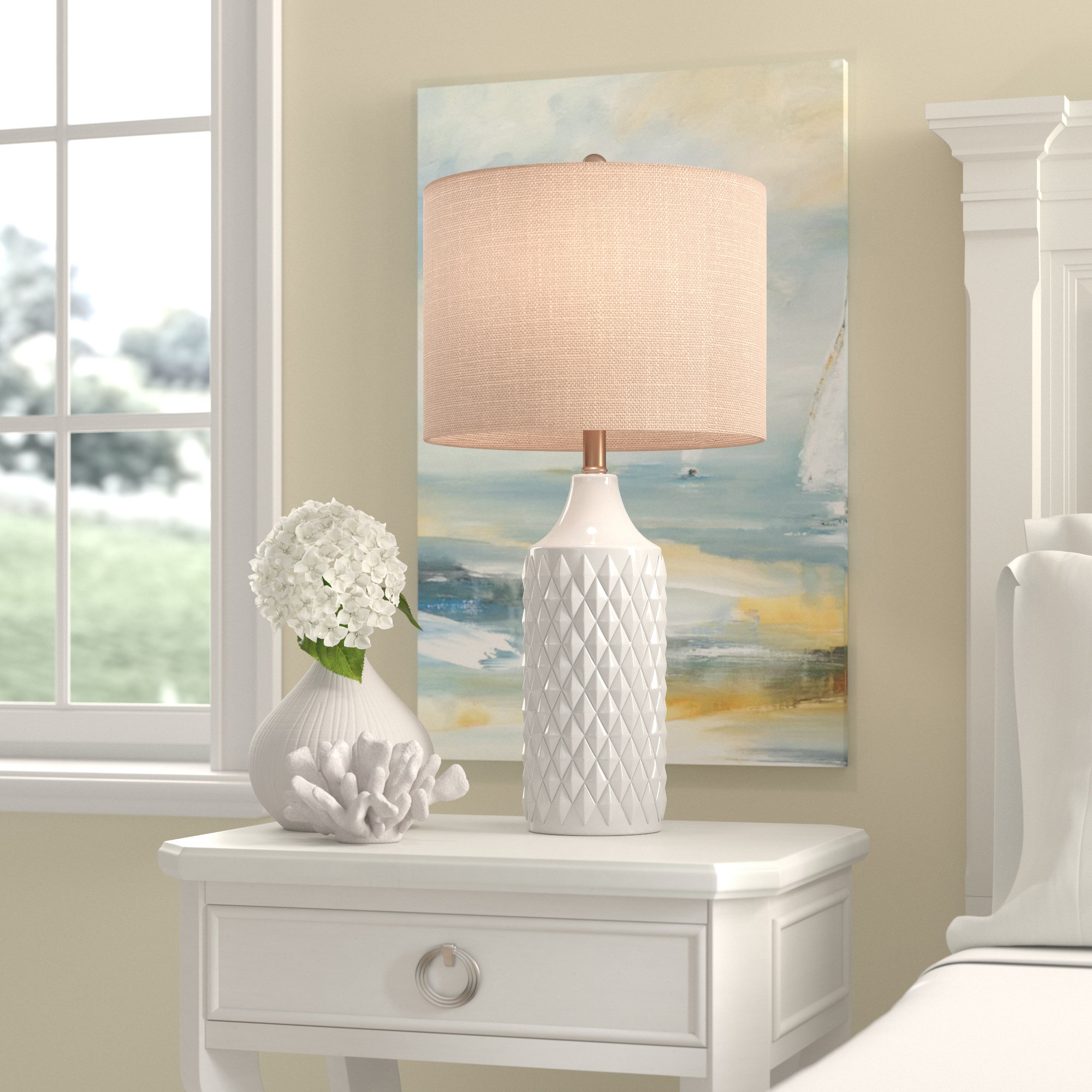 Beachcrest Home Melbourne Beach Ceramic Table Lamp & Reviews Wayfair