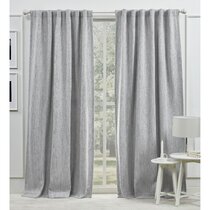Darcy 84-Inch Rod Pocket/Back Tab 100% Blackout Window Curtain Panel in Spa 