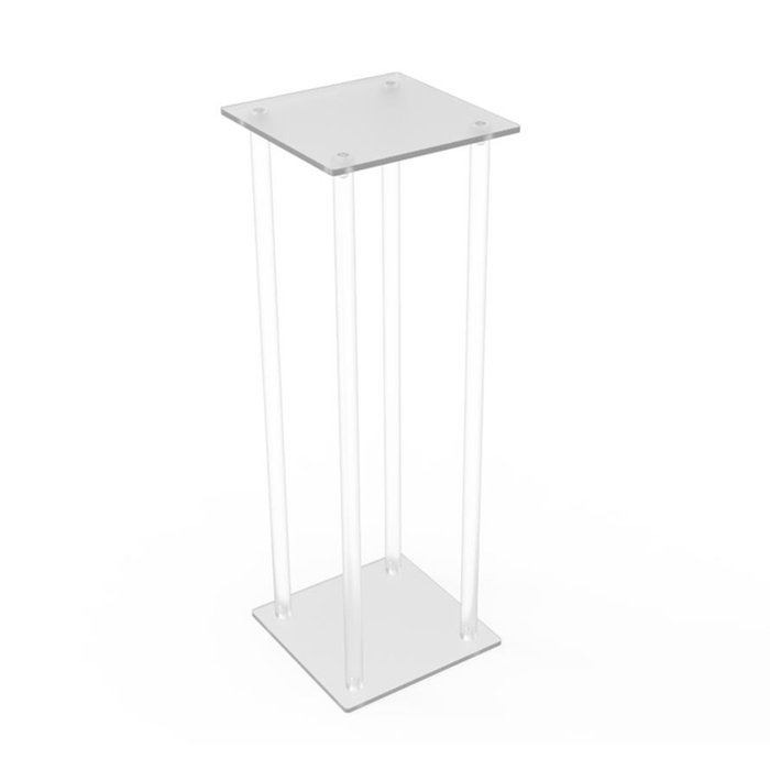 Latitude Run® Kammeron Tall Clear Acrylic Riser Transparent Plexiglass ...