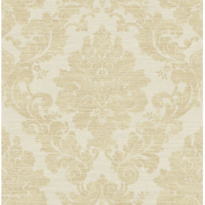 One Allium Way® Mchenry Damask Wallpaper | Wayfair