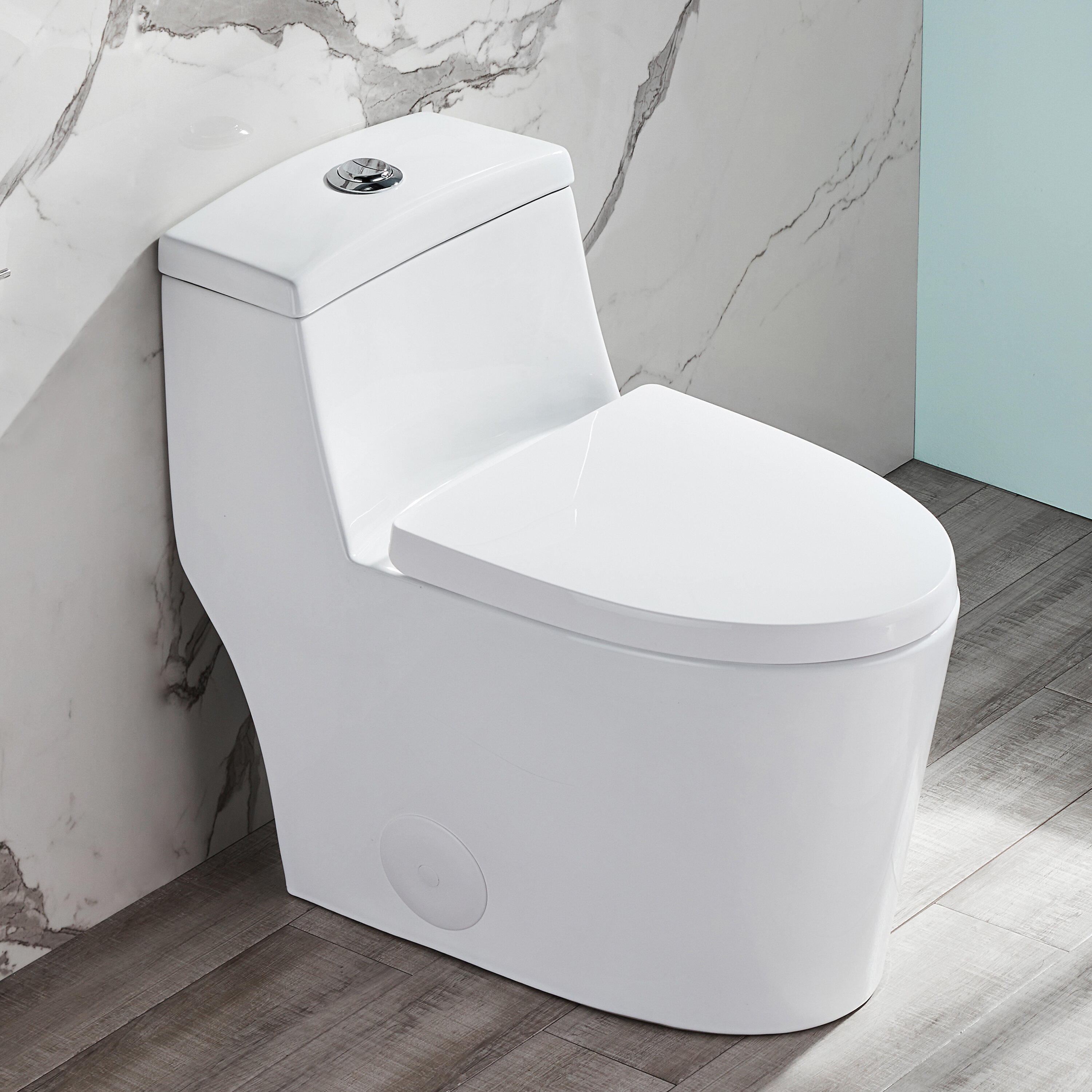 tusind salvie adgang DeerValley Prism Dual-Flush Elongated One-Piece Toilet with Glazed Surface  (Seat Included) & Reviews | Wayfair