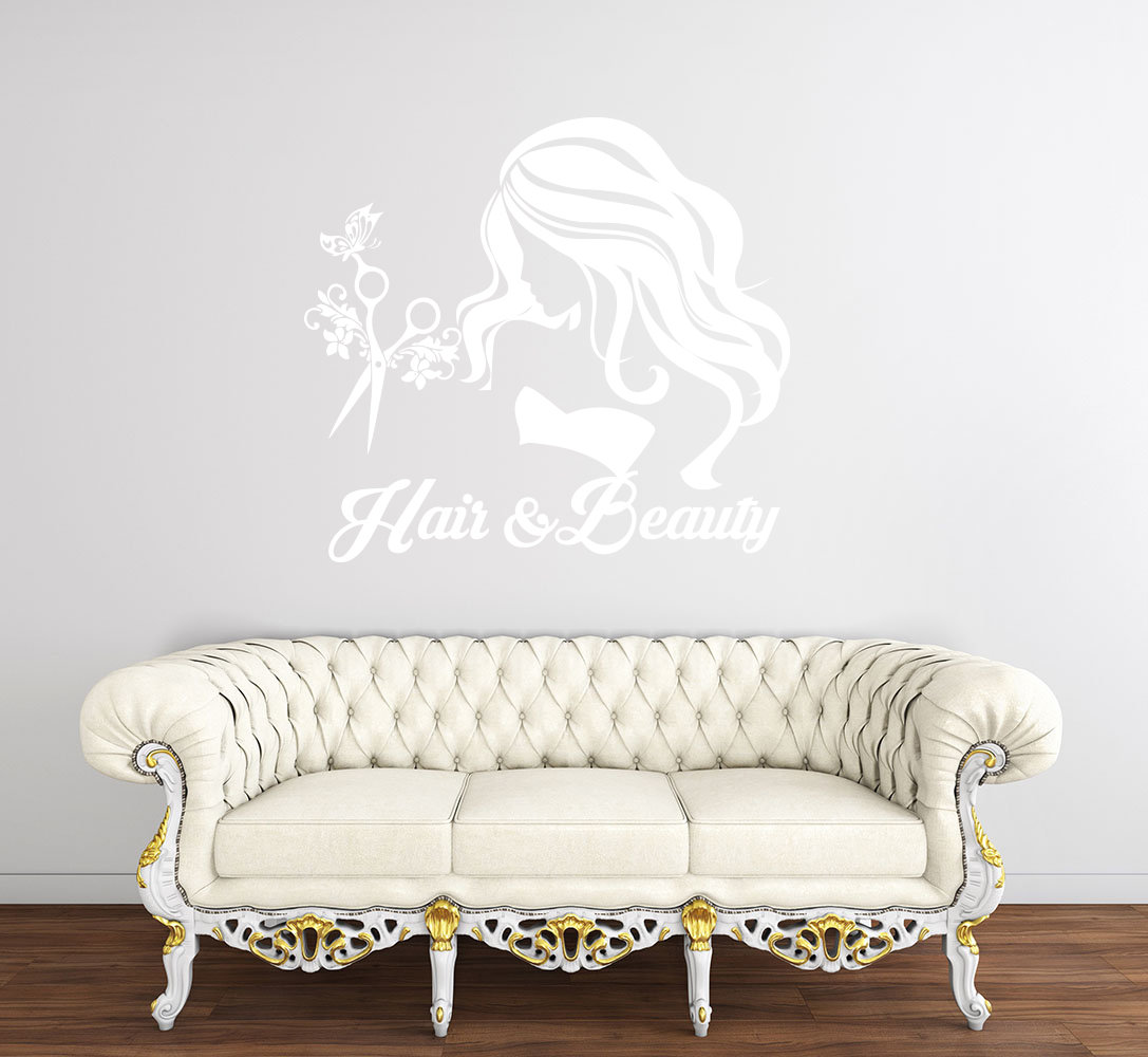 Harriet Bee Hair and Beauty Salon Art Personalized Wall Decal & Reviews |  Wayfair