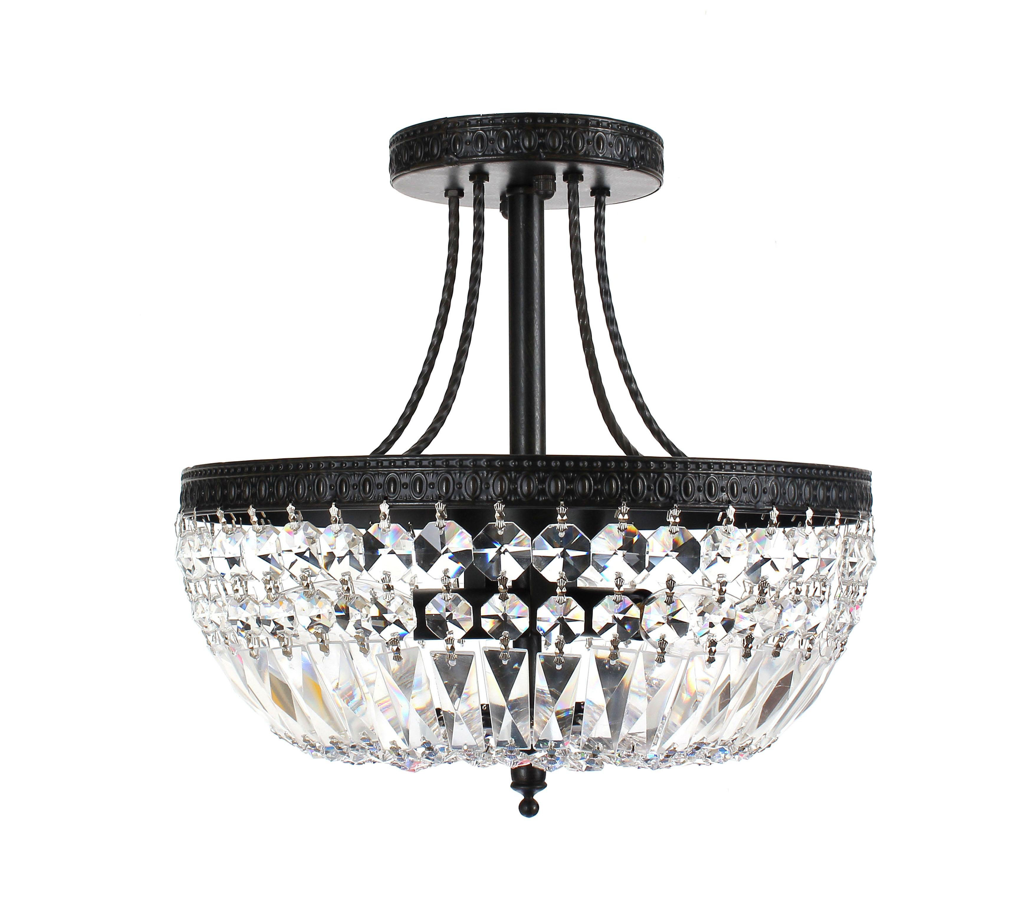 Greyleigh™ Finis Semi Flush Mount & Reviews Wayfair