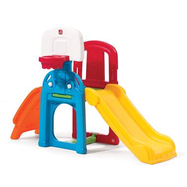Kids Durable Plastic Slides and Climbers Multicolor Step2 Naturally Playful Woodland Climber 