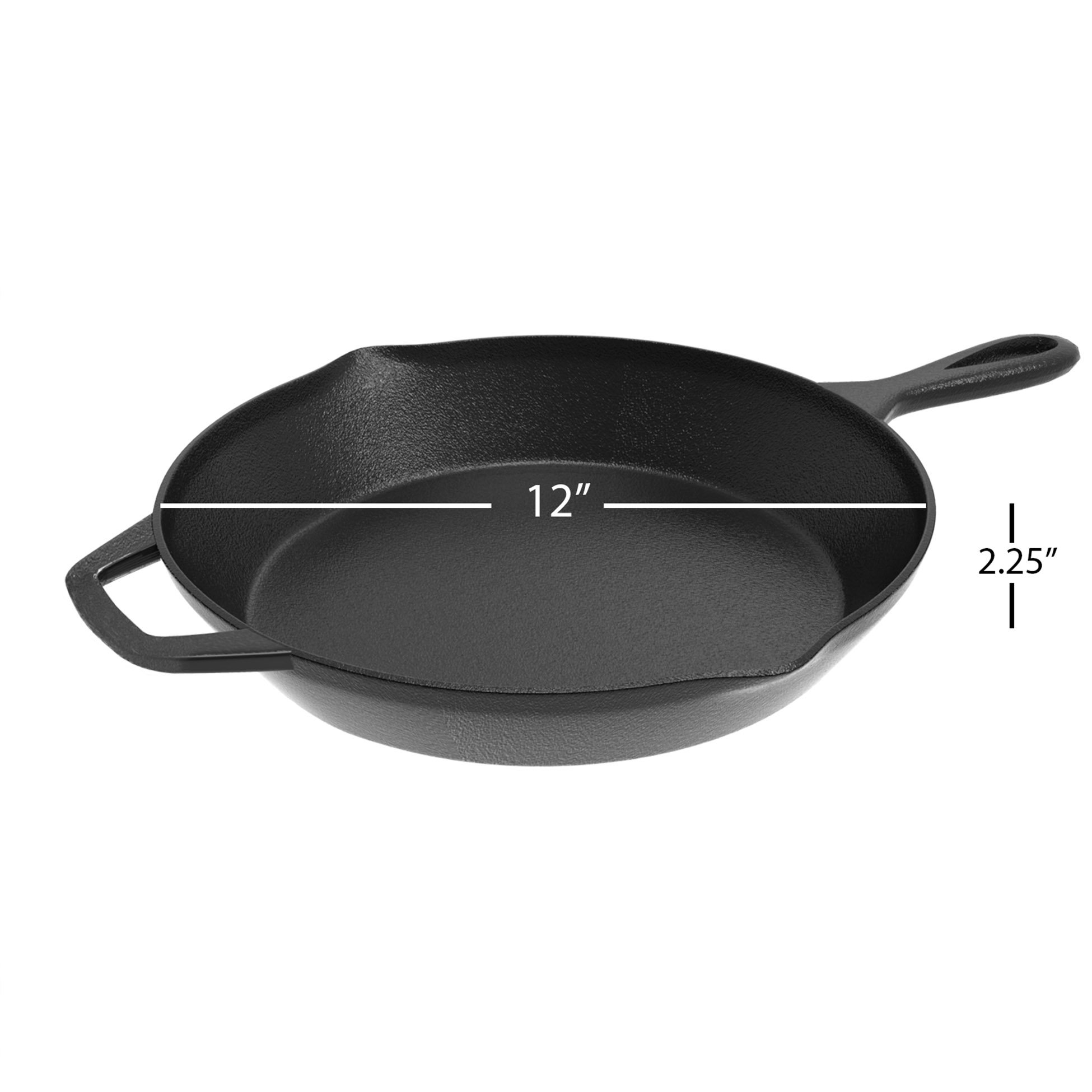 Classic Cuisine Cast Iron Non Stick 12'' Frying Pan Frying Pan