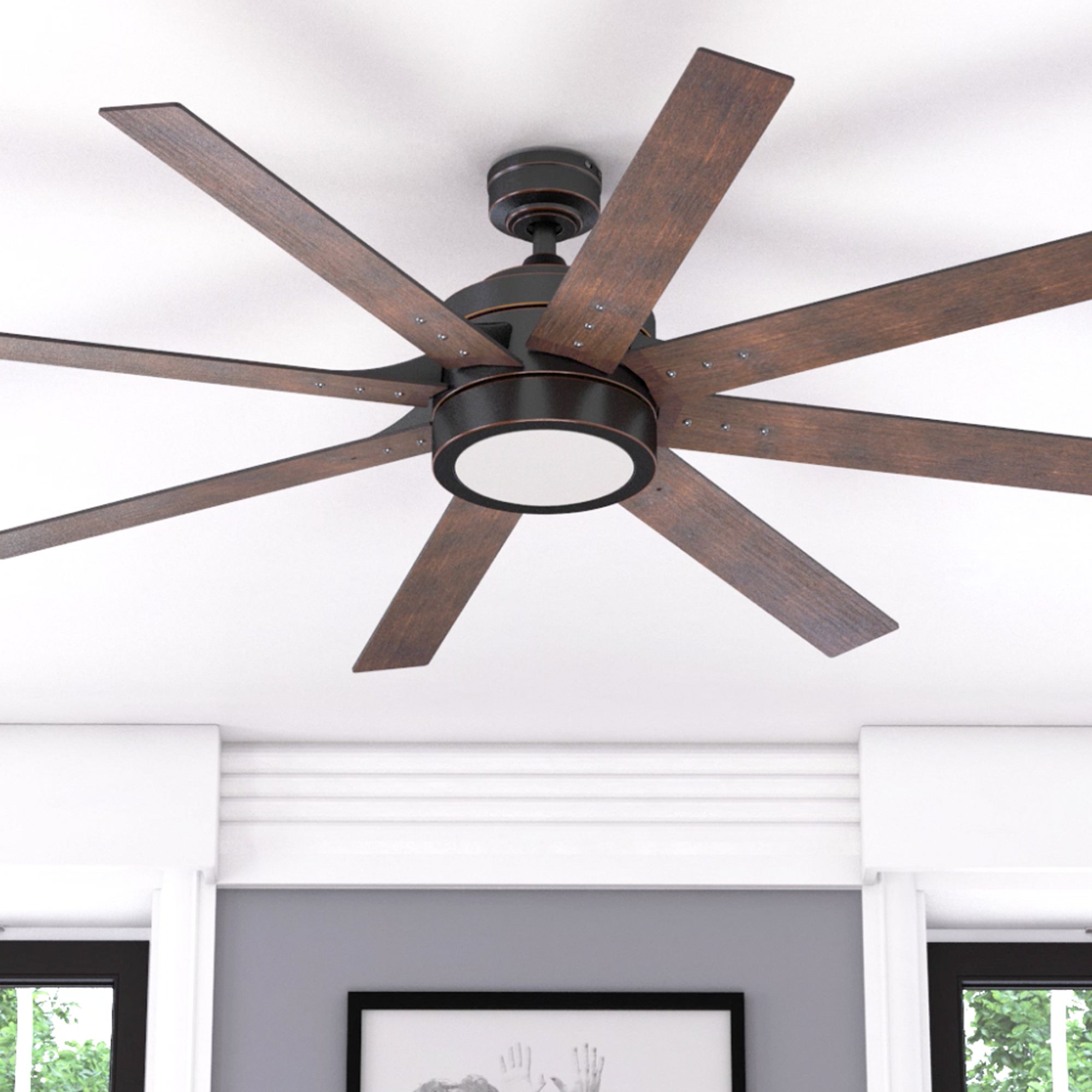 Ivy Bronx 62'' Oretha 8 - Blade LED 