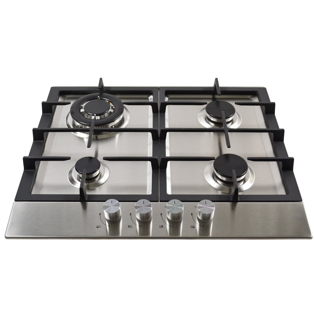 STATESMAN GH61SS 59 cm Gas Hob - Stainless Steel, Stainless Steel