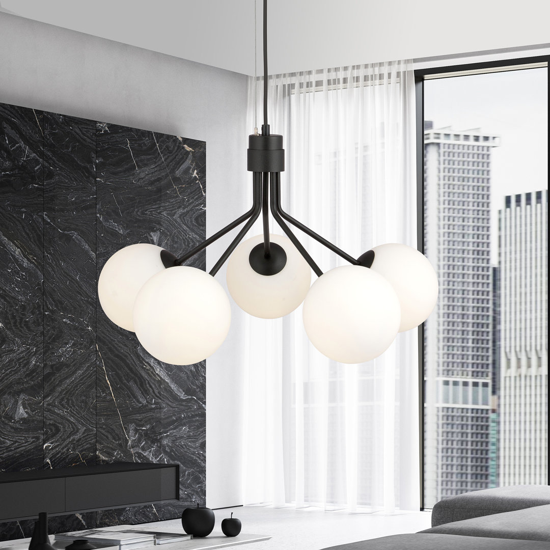 EMIBIG Lighting Ungewöhnliche Pendelleuchte 5-flammig Nova