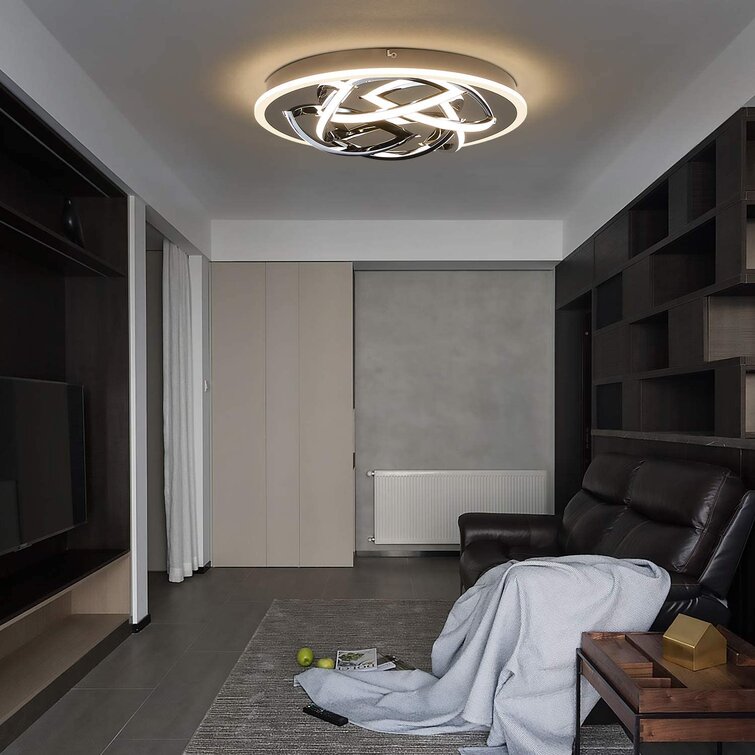 7 W LED Design Decken Leuchte Kristall Büro Küchen Lampe Wohn Ess Schlaf Zimmer 