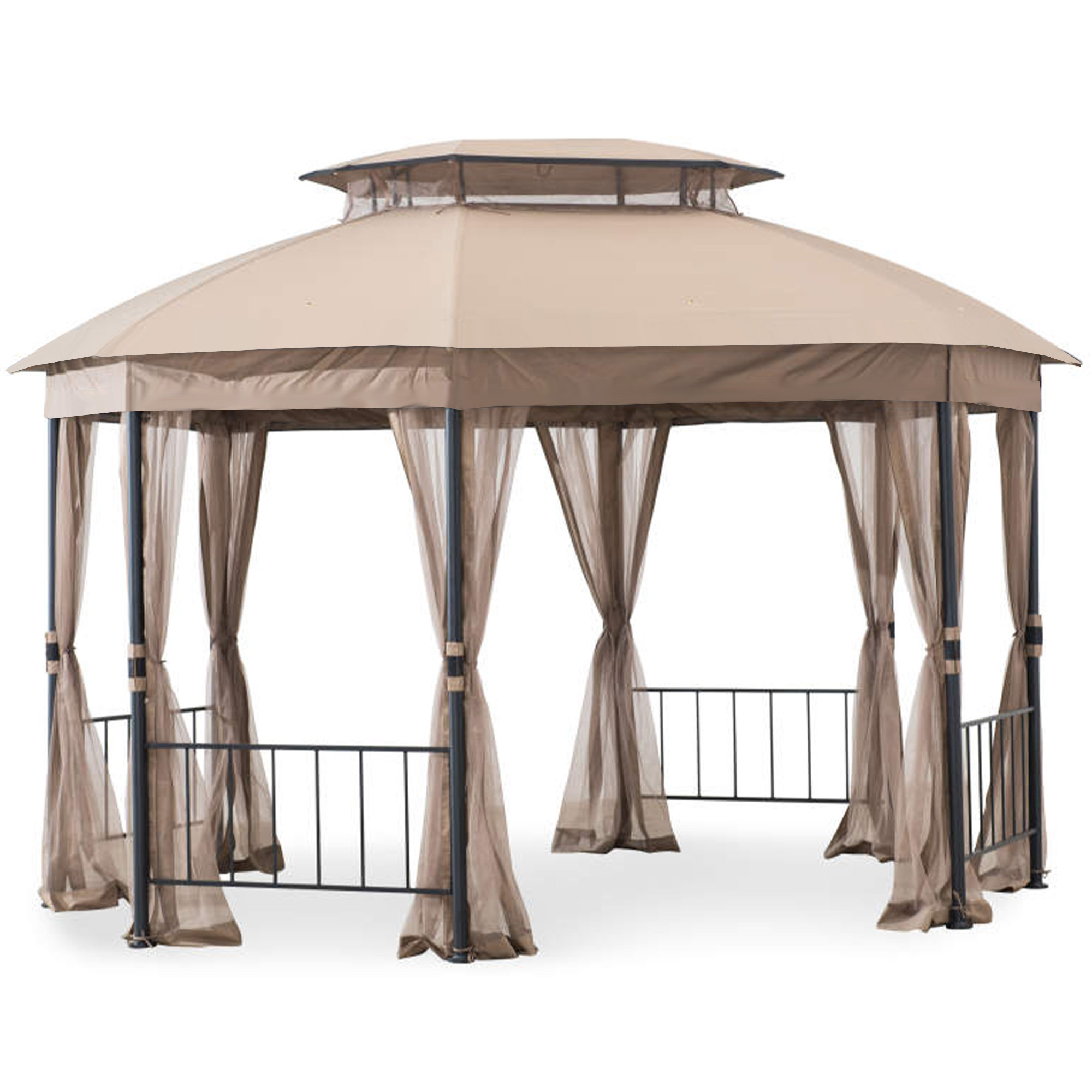 Garden Winds Jefferies Gazebo Replacement Canopy Wayfair