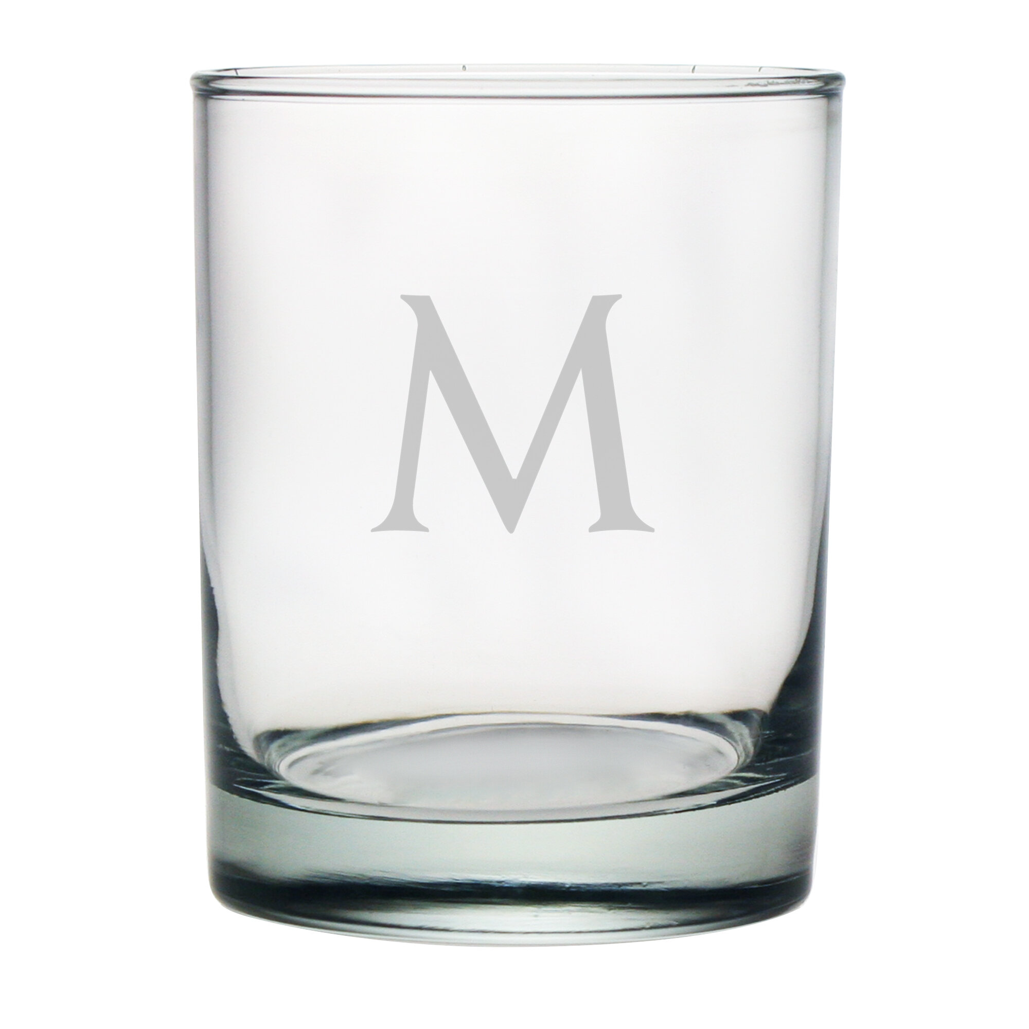 Susquehanna Glass Block Monogrammed Rocks Glass And Reviews Wayfair 3411