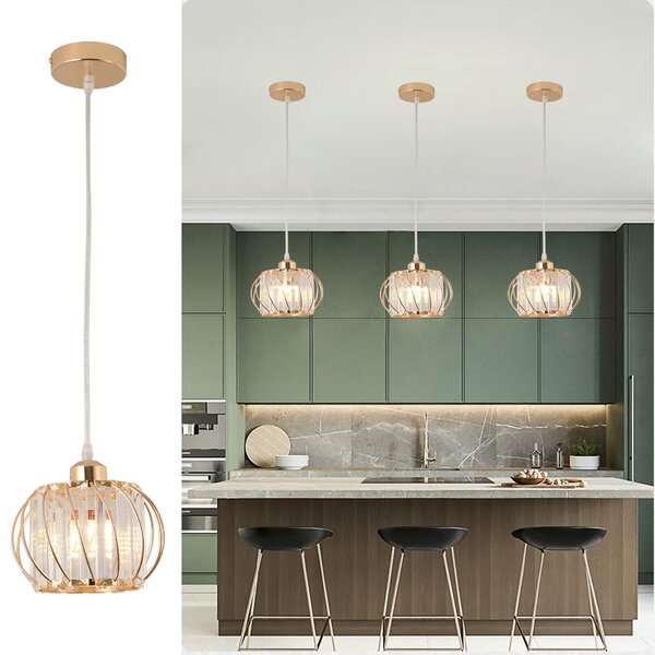 Copper Tapered Cage Shade Ceiling Pendant Light Fitting Home Office Lighting New 