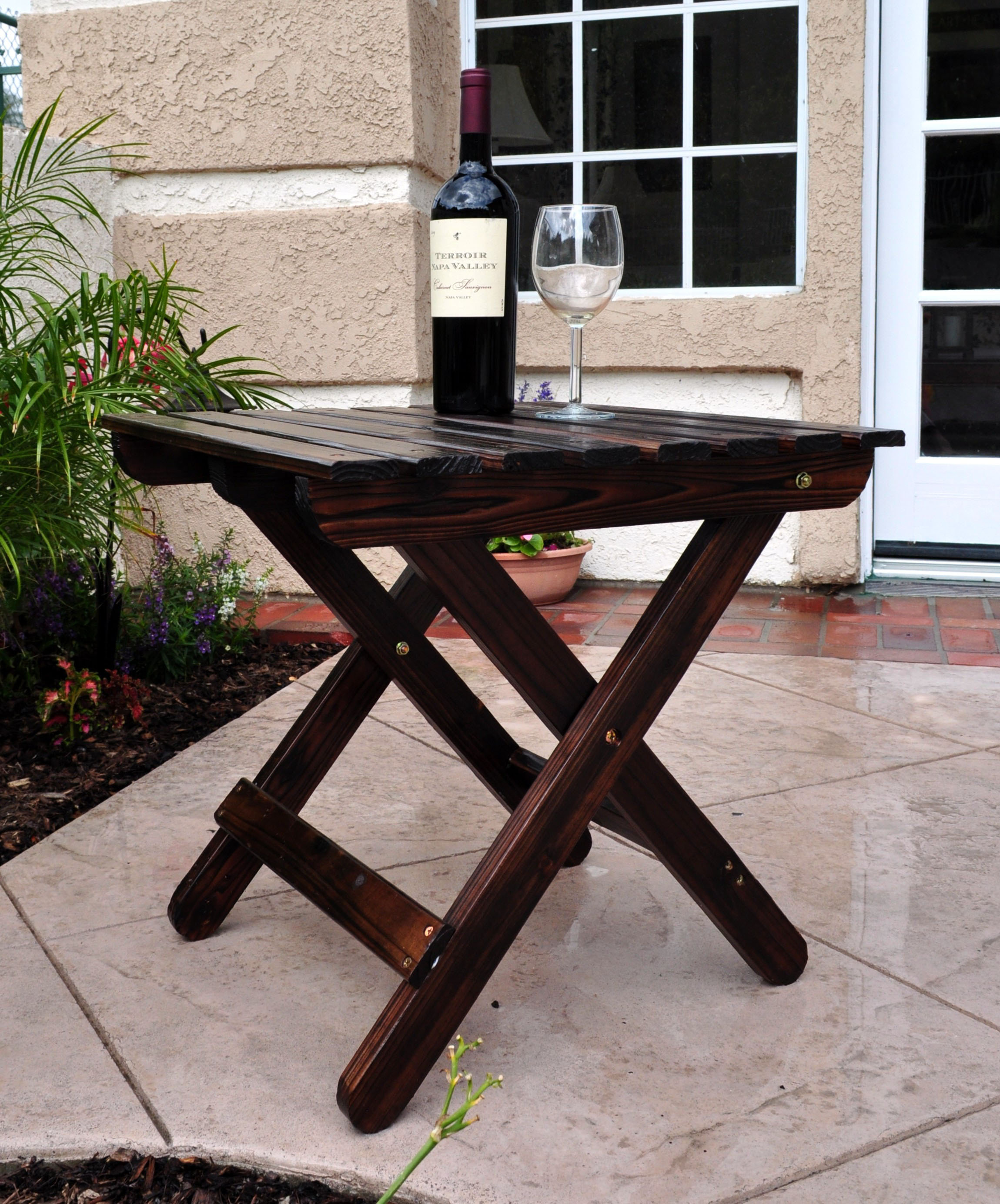 August Grove® Makenzie Folding Wooden Side Table & Reviews Wayfair