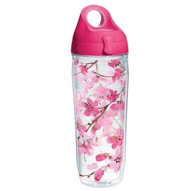 Tervis Yao Cheng-Sakura Floral Triple Walled Insulated Tumbler Stainless Steel 17oz Water Bottle