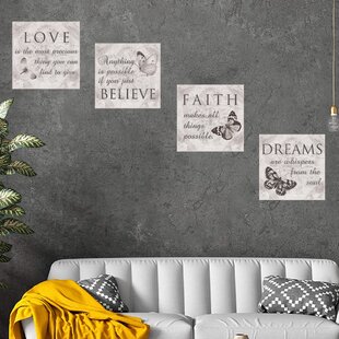 YELLOW BUTTERFLY FAMILY QUOTE ON BLACK WHITE GREY WALL ART CANVAS  18 X 32 INCH 