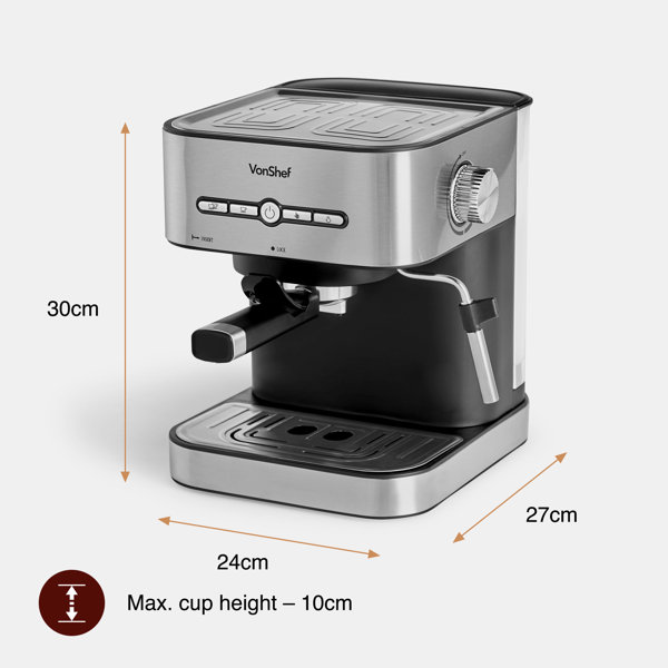 VonShef Espresso \u0026 Coffee Machine 