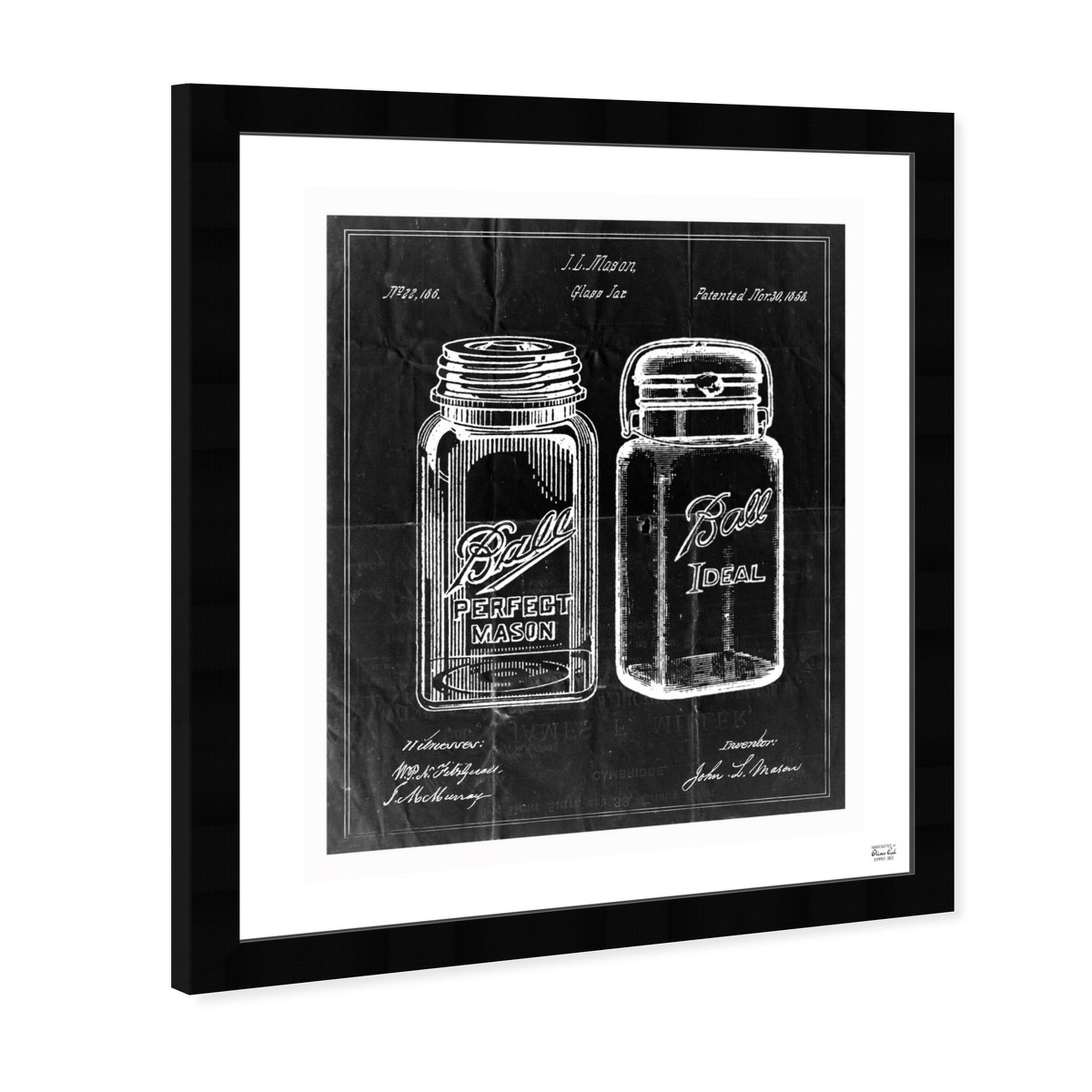 Oliver Gal Mason Jar Picture Frame Painting on Canvas Wayfair