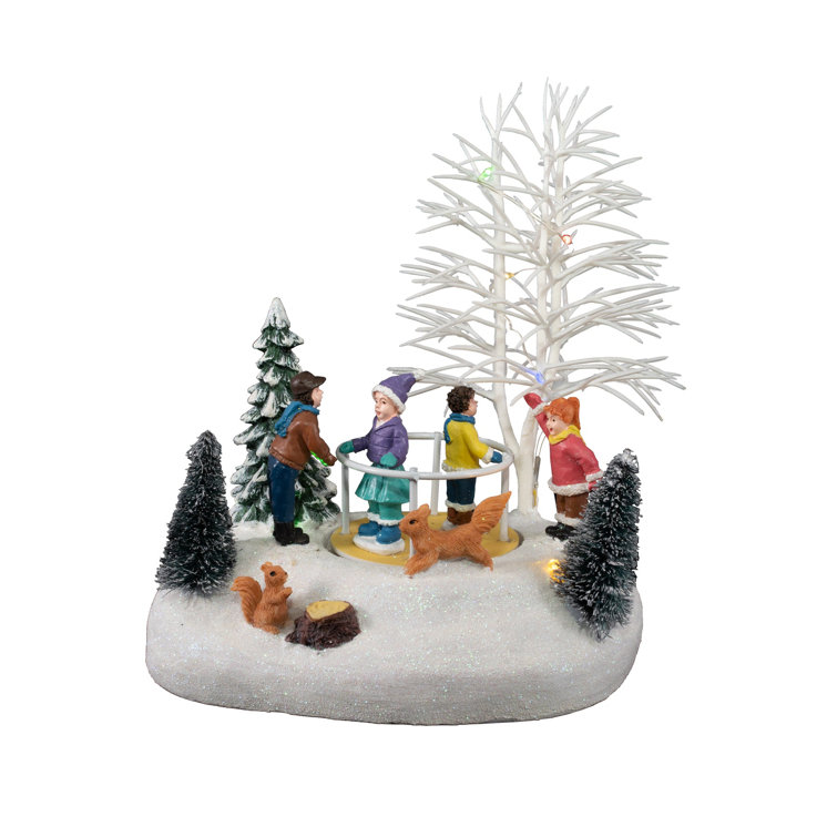 The Holiday Aisle® Animated Christmas Village Accessory -Kids Play Area |  Wayfair