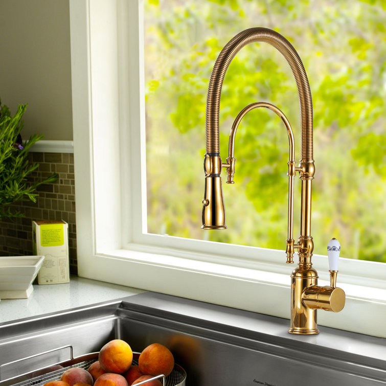 Designer Collection Polished Gold Single Handle Brass One ...
