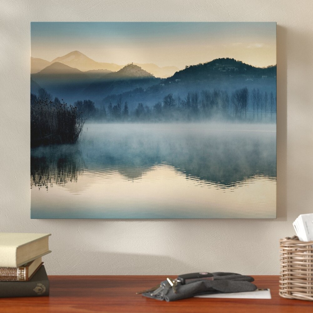 Mountains Nature Grass High Quality wall Art poster Choose your Size River 