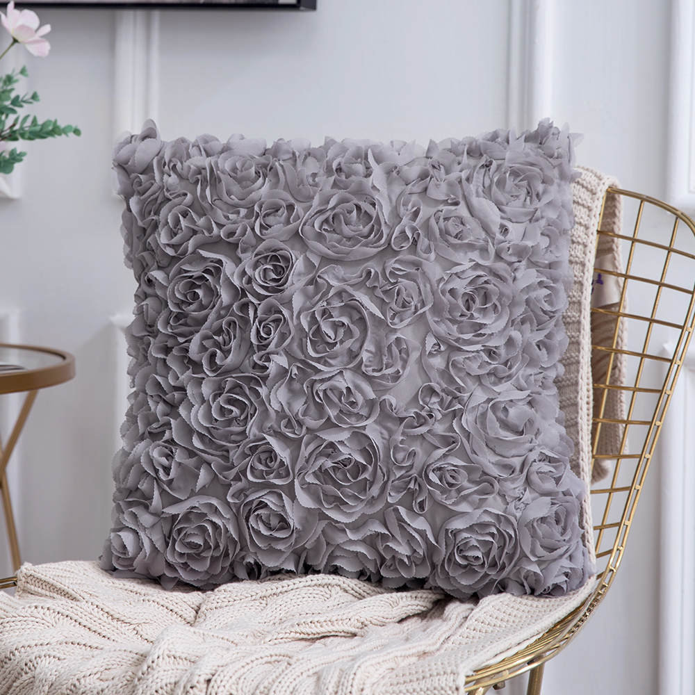 Almarene Throw Pillow Rosdorf Park Color: Gray, Size: 20\